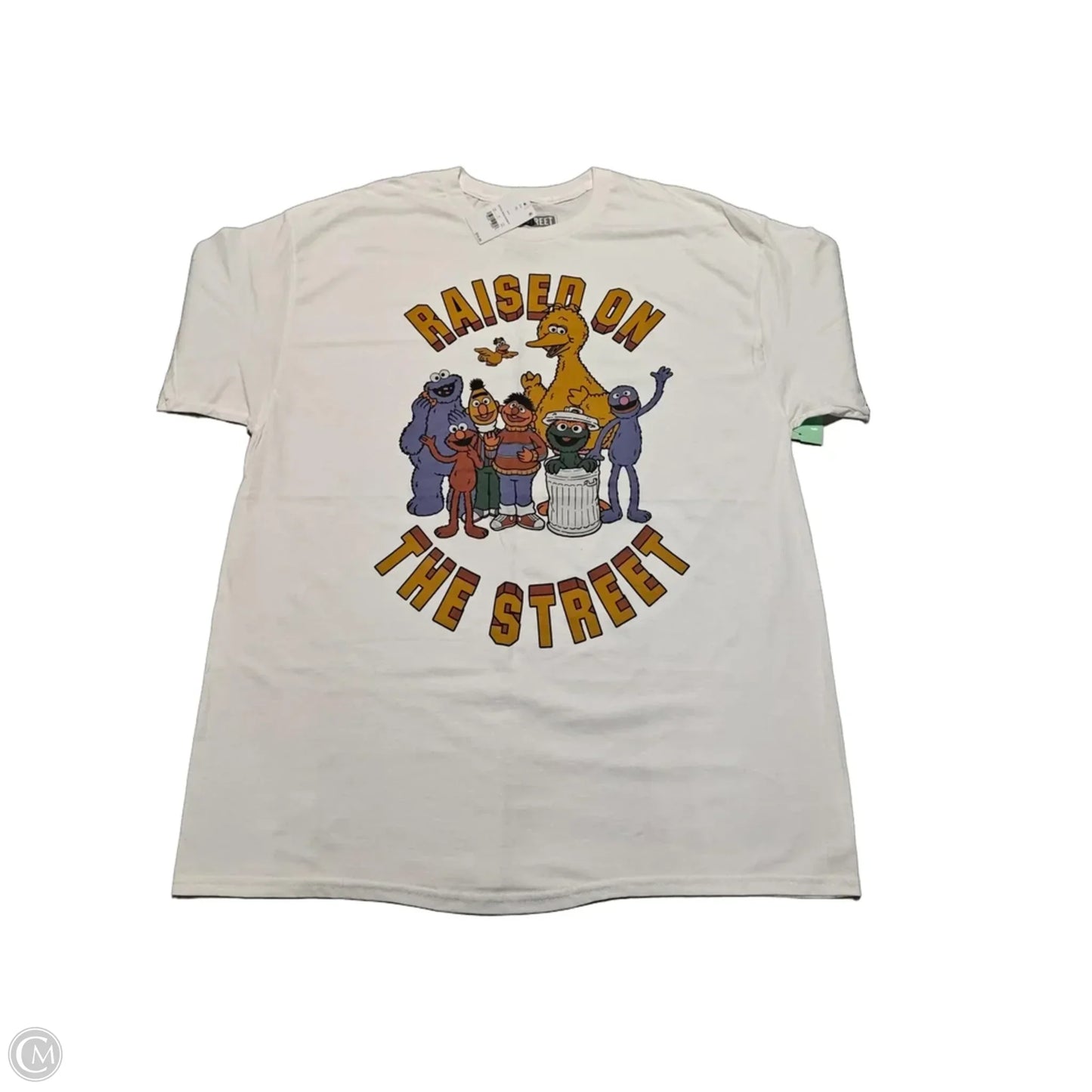 Top Short Sleeve Basic By Cme In White, Size: Xl