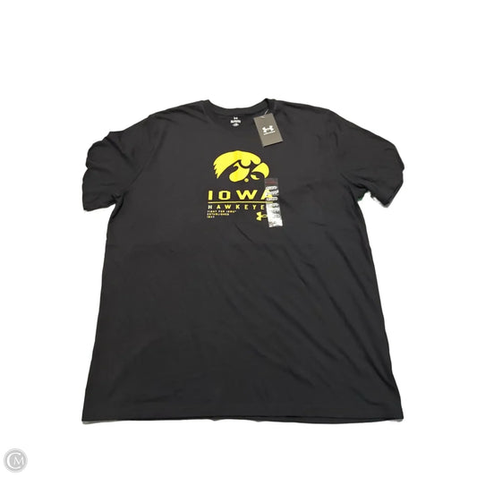 Top Short Sleeve By Under Armour In Black, Size: Xl