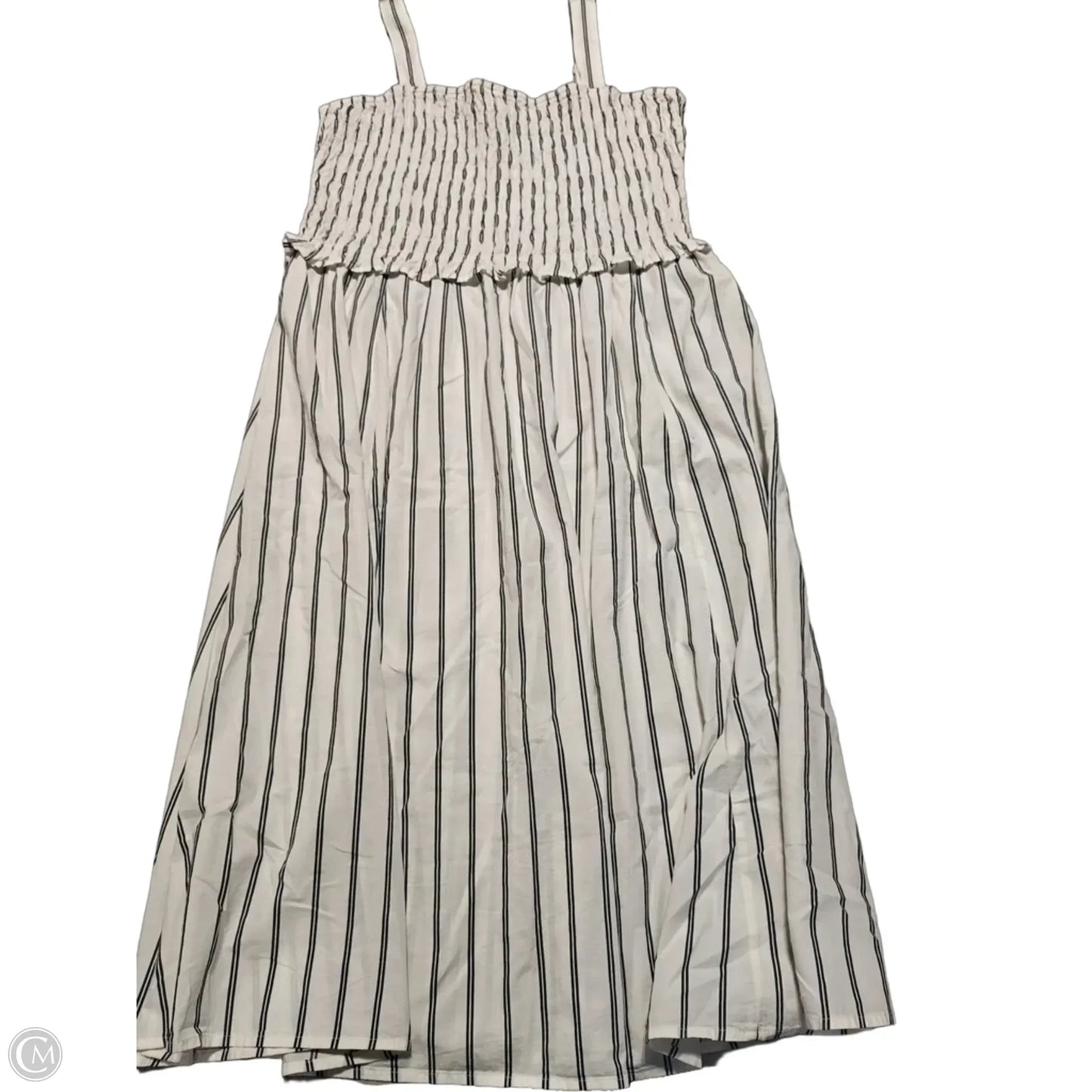 Dress Casual Midi By Old Navy In Blue & White, Size: Xl