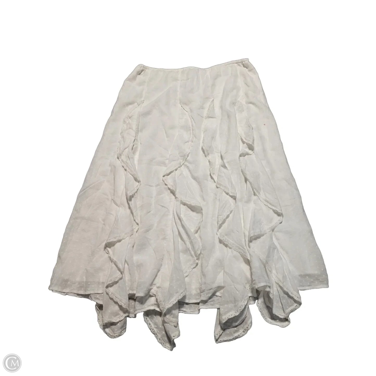 Skirt Maxi By American Eagle In White, Size: Xl
