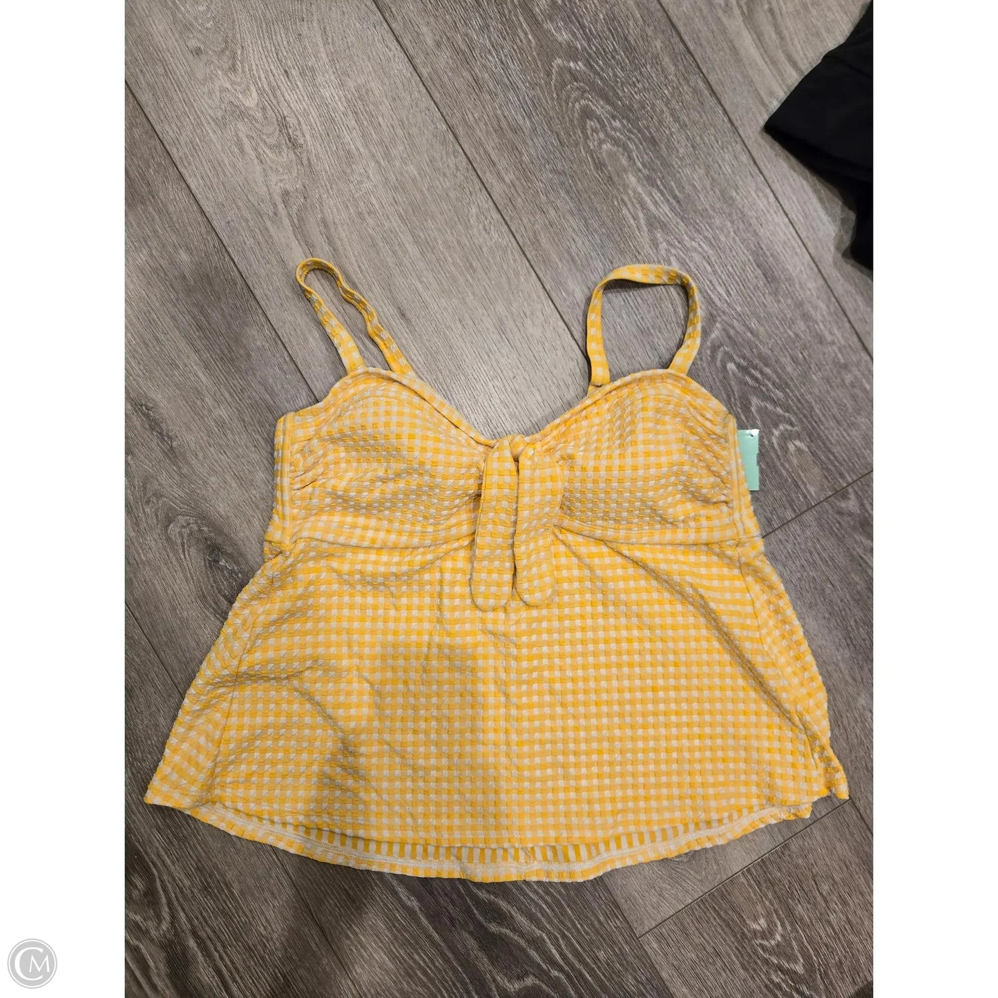 Swimsuit Top By Shade & Shore In Yellow, Size: 1x