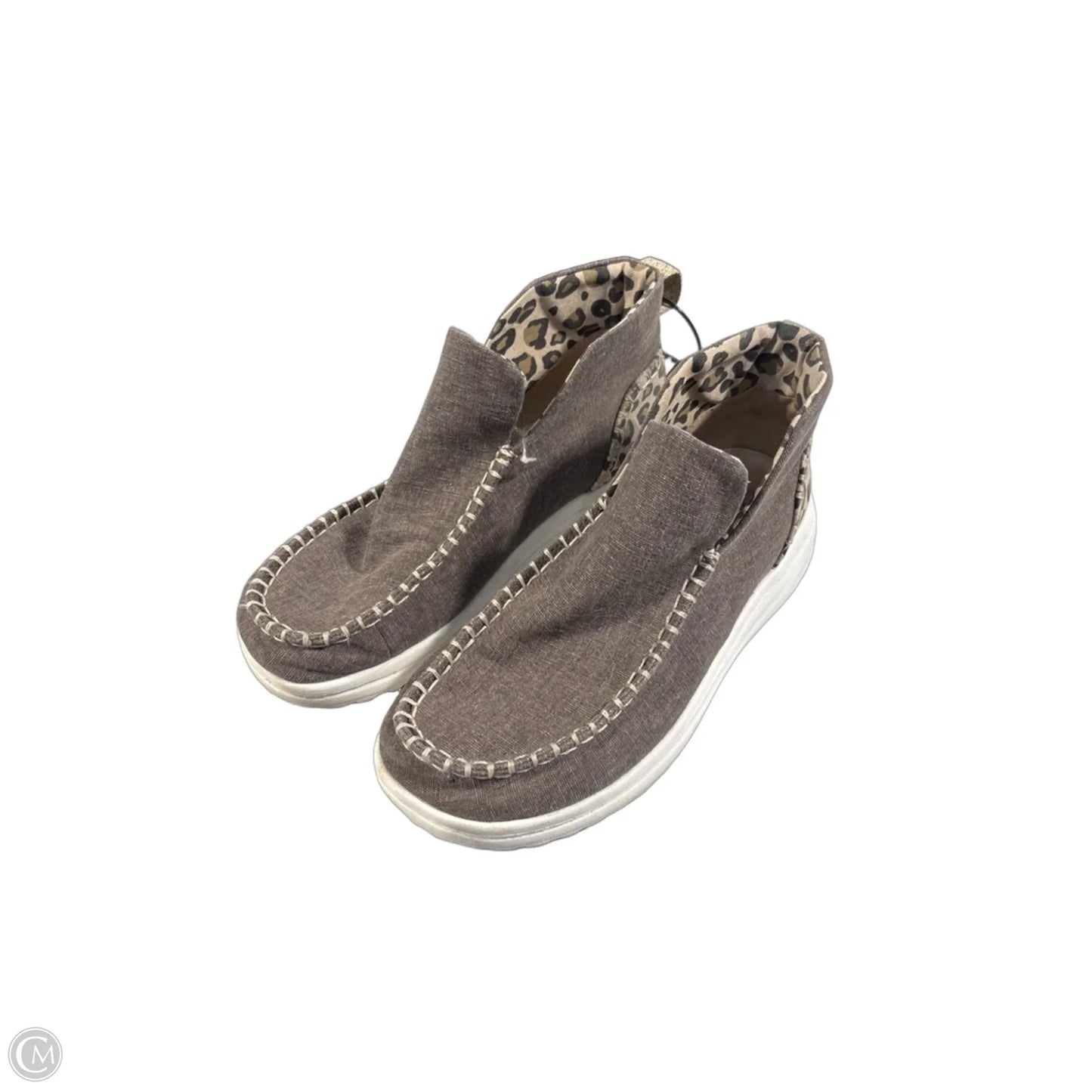 Shoes Flats By Hey Dude In Brown, Size: 7
