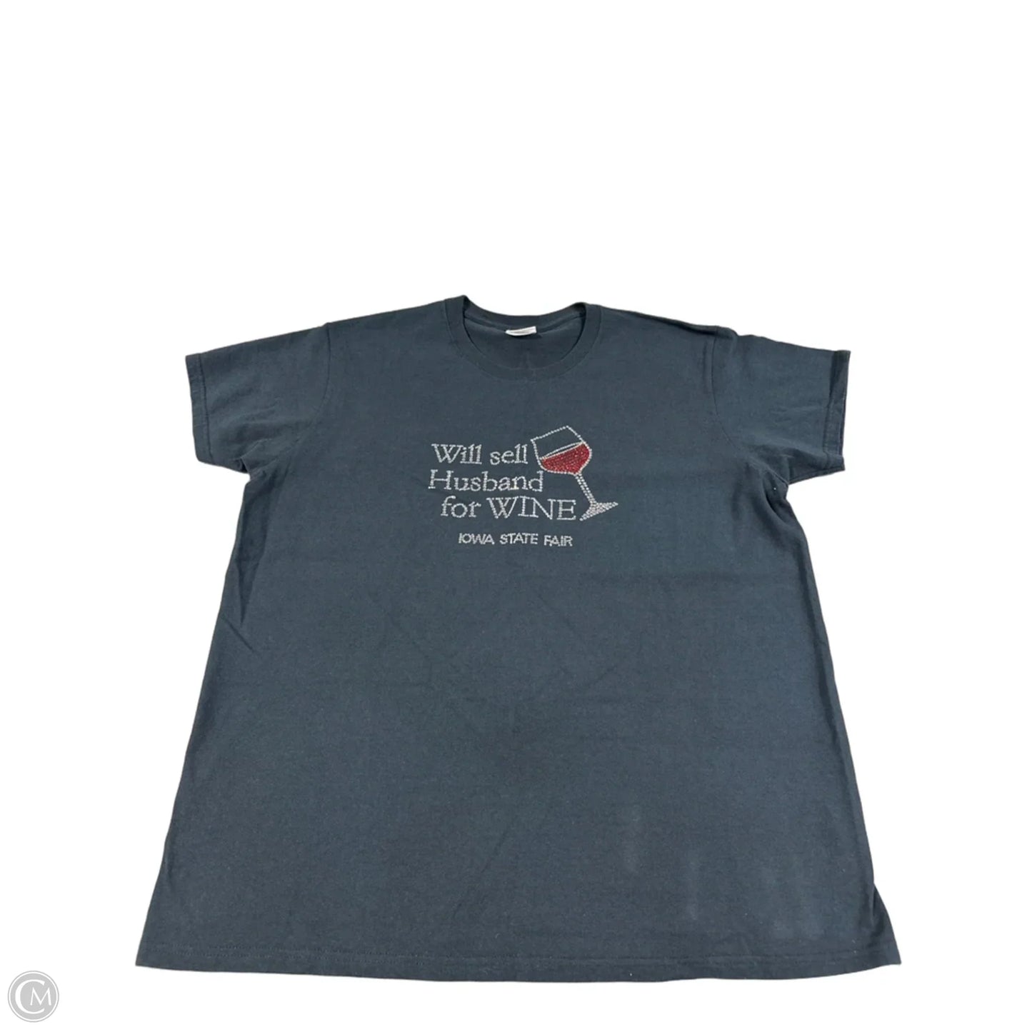 Top Short Sleeve By Gildan In Black, Size: L