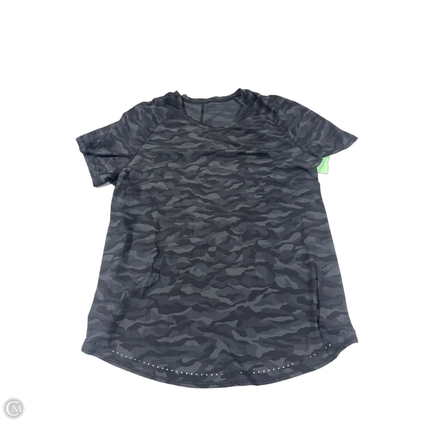 Athletic Top Short Sleeve By Lululemon In Camouflage Print, Size: M