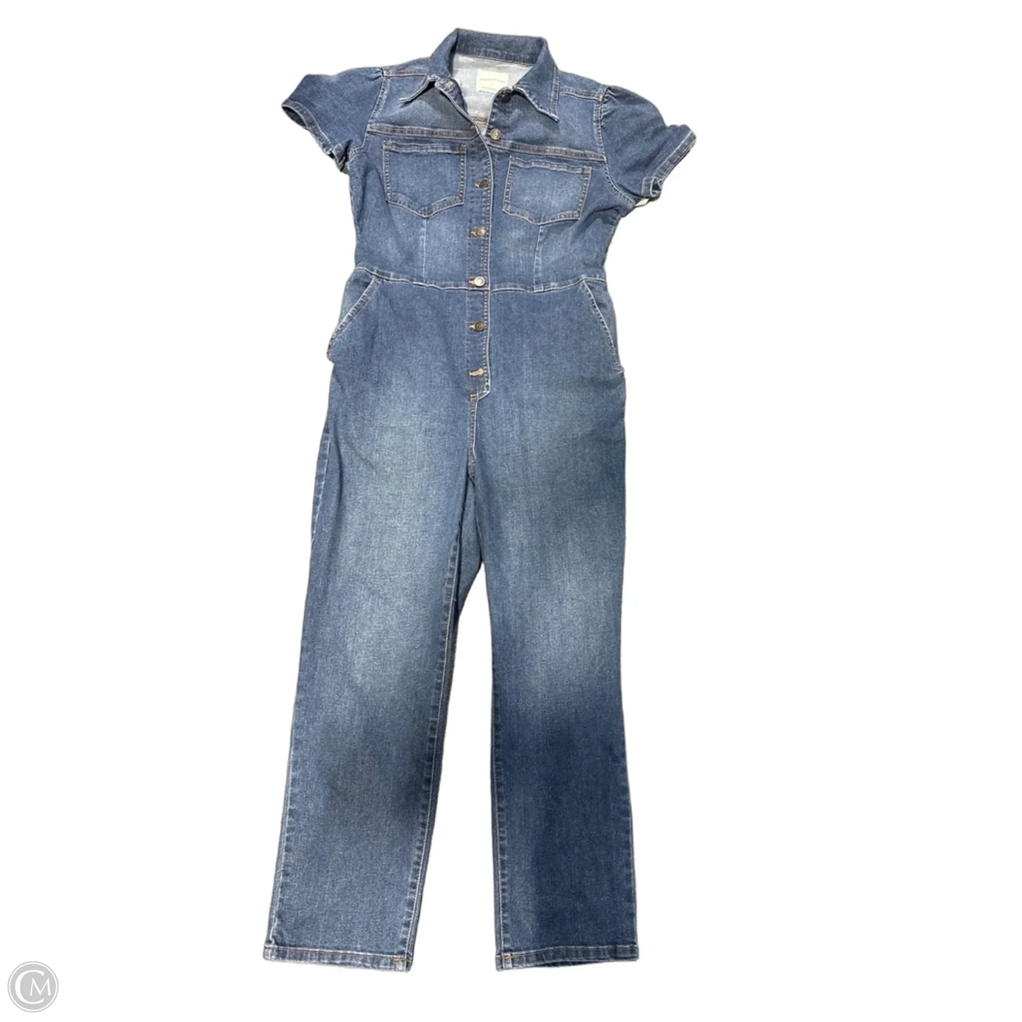 Jumpsuit By Celebrity Pink In Blue Denim, Size: L