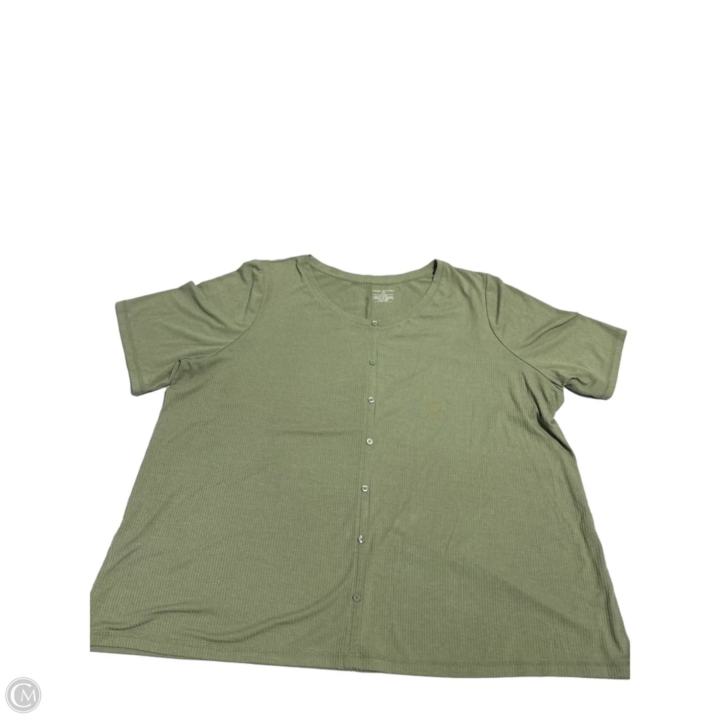 Top Short Sleeve By Lane Bryant In Green, Size: 3x