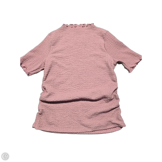 Top Short Sleeve By A New Day In Pink, Size: L
