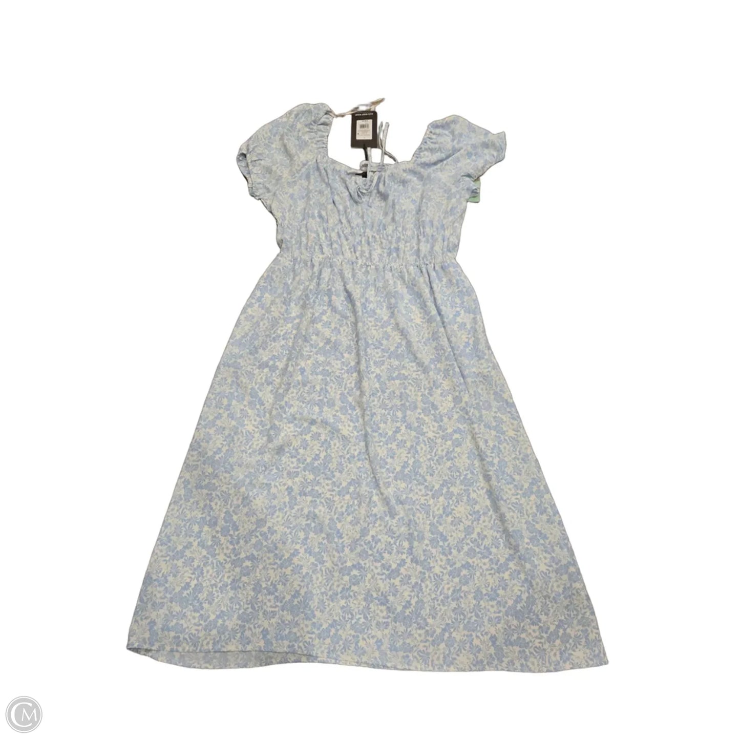 Dress Casual Maxi By Who What Wear In Blue & White, Size: L