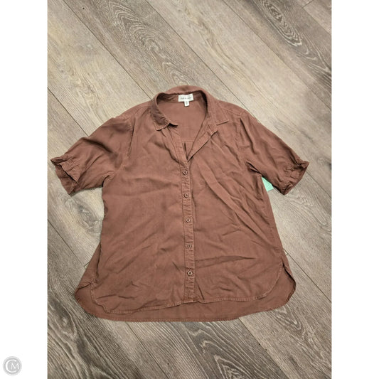 Top Long Sleeve By Cloth & Stone In Brown, Size: L