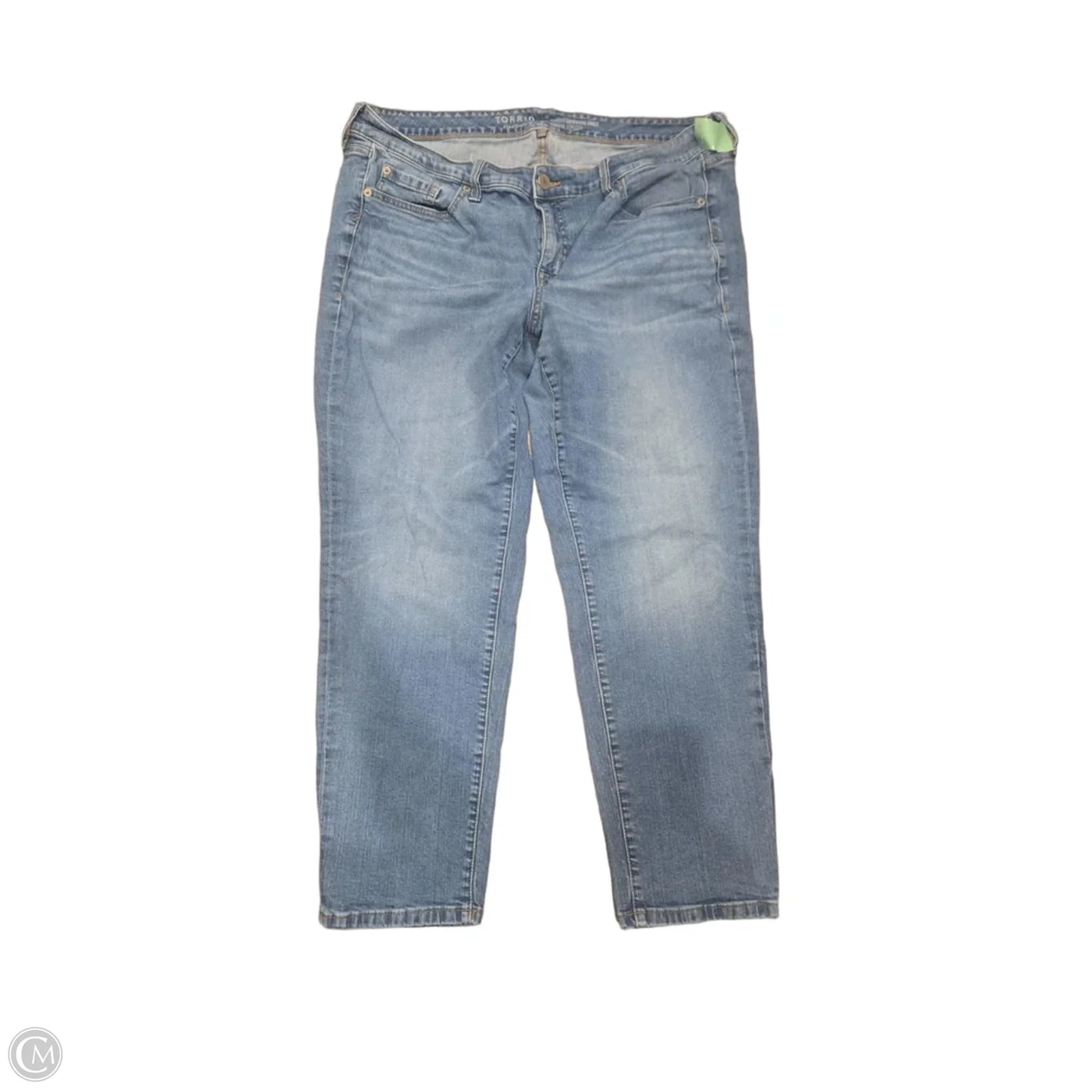Jeans Boyfriend By Torrid In Blue Denim, Size: 18