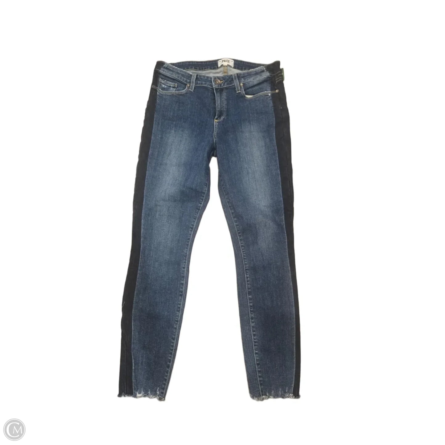 Jeans Straight By Paige In Blue Denim, Size: 12