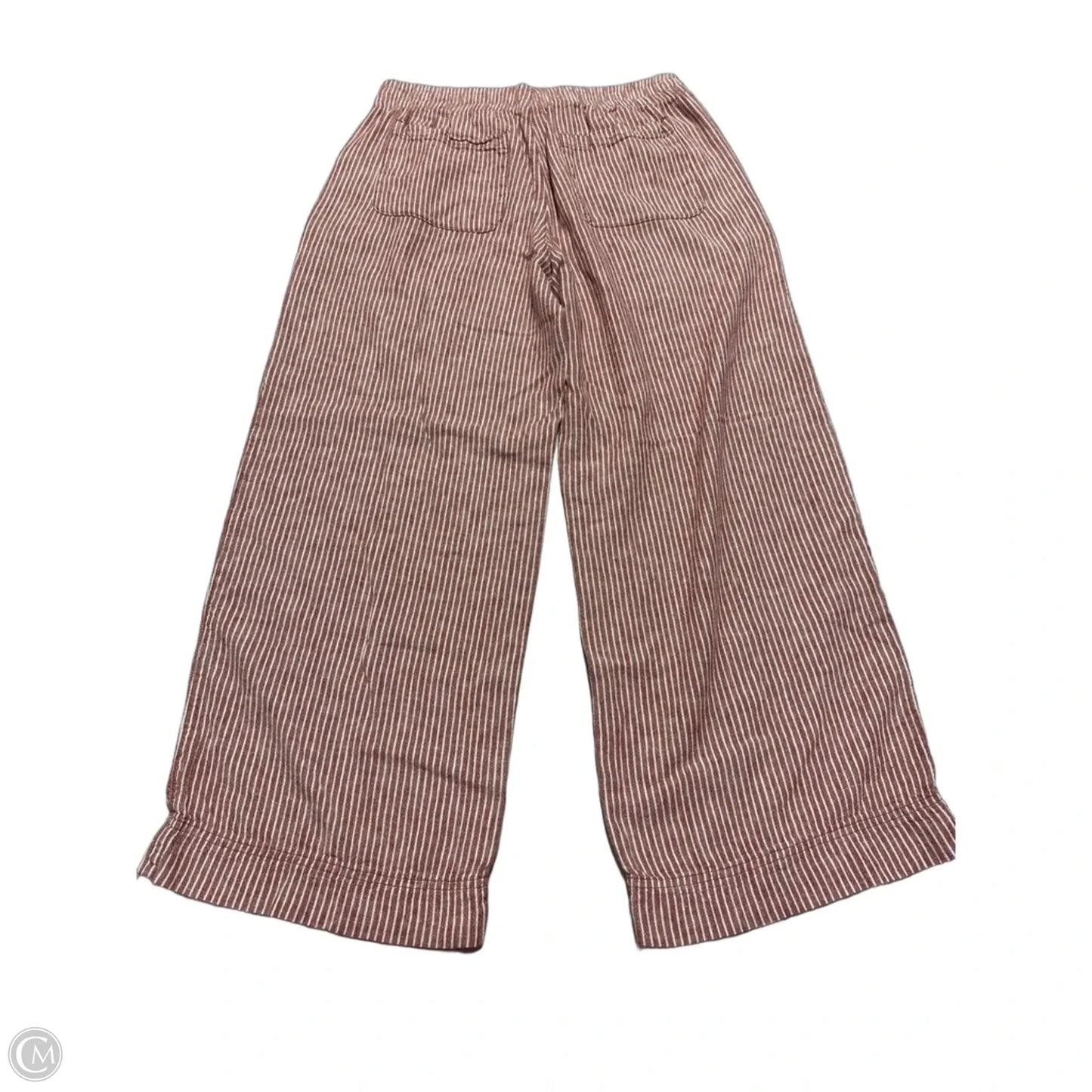 Pants Linen By Old Navy In Brown & White, Size: 8