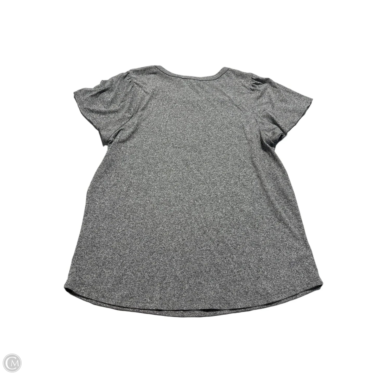 Top Short Sleeve By Philosophy In Grey, Size: M