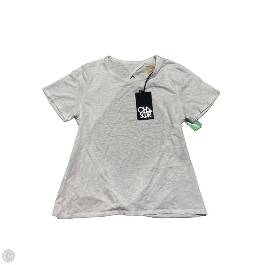 Top Short Sleeve By Chaser In White, Size: M