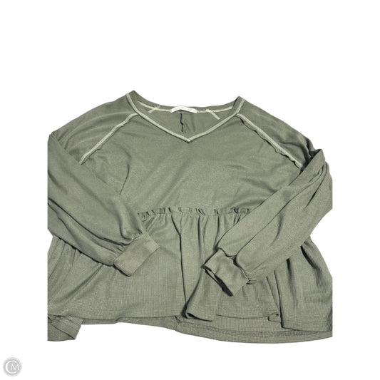 Top Long Sleeve By Altard State In Green, Size: S