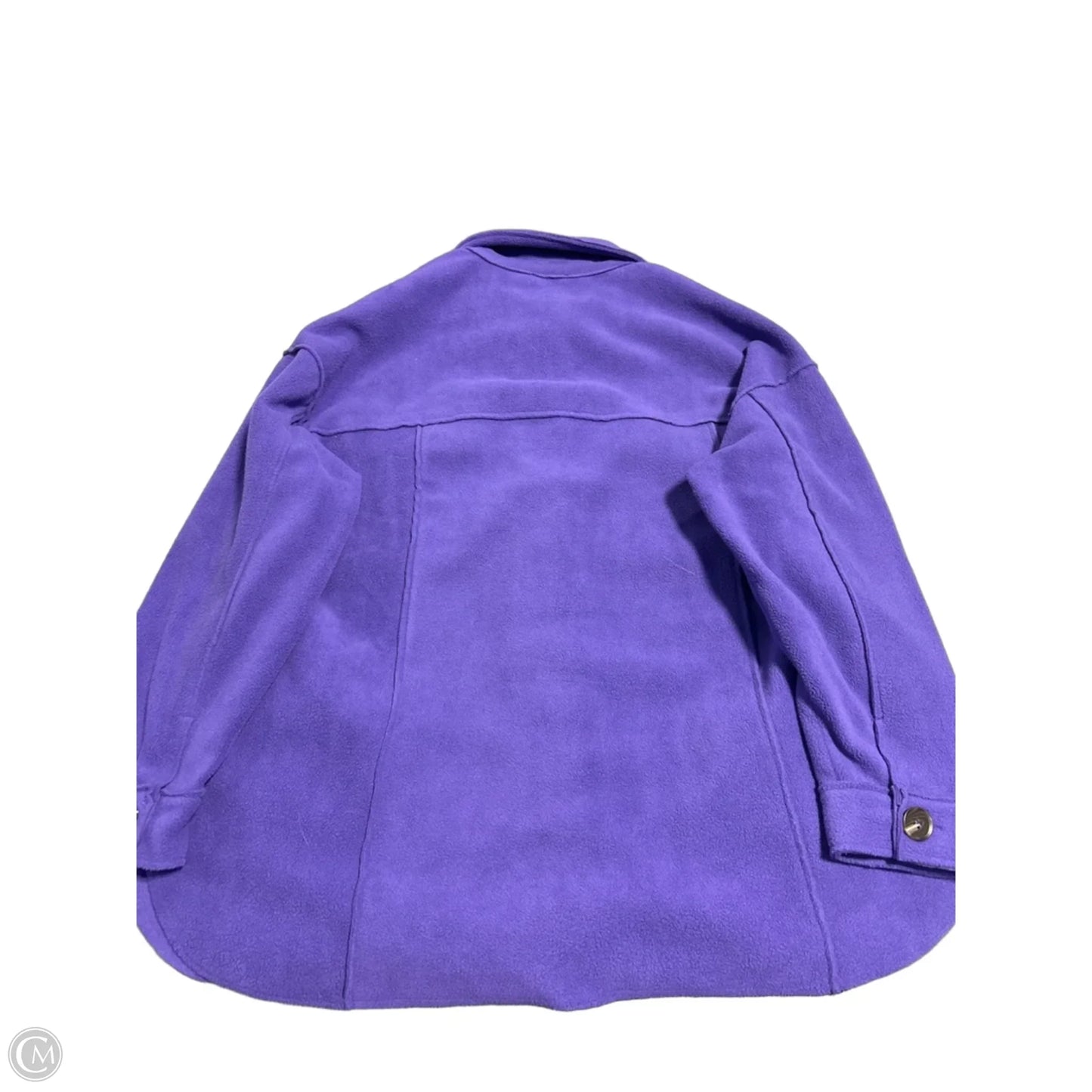 Jacket Fleece By Geegee In Purple, Size: L