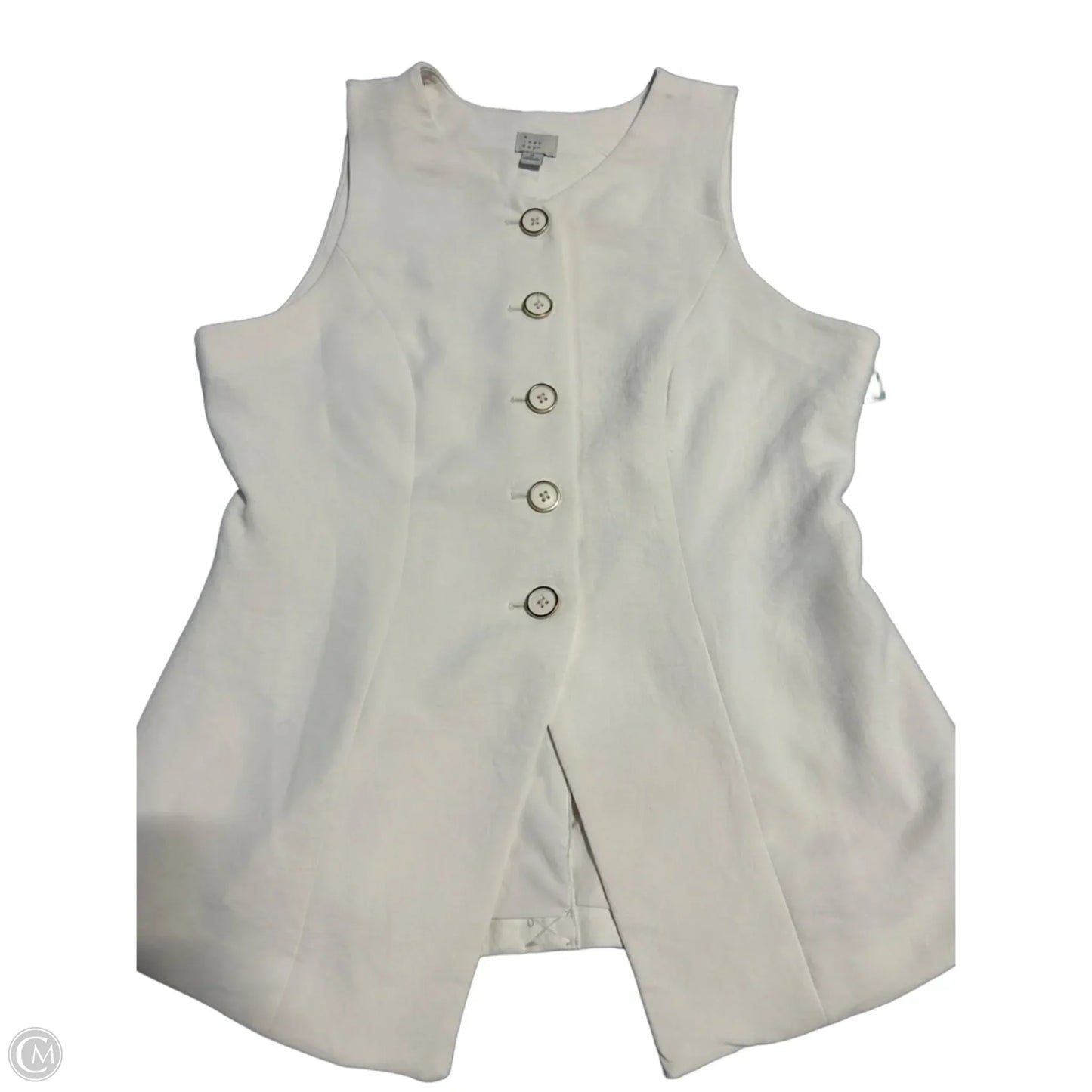 Top Sleeveless By A New Day In Cream, Size: M