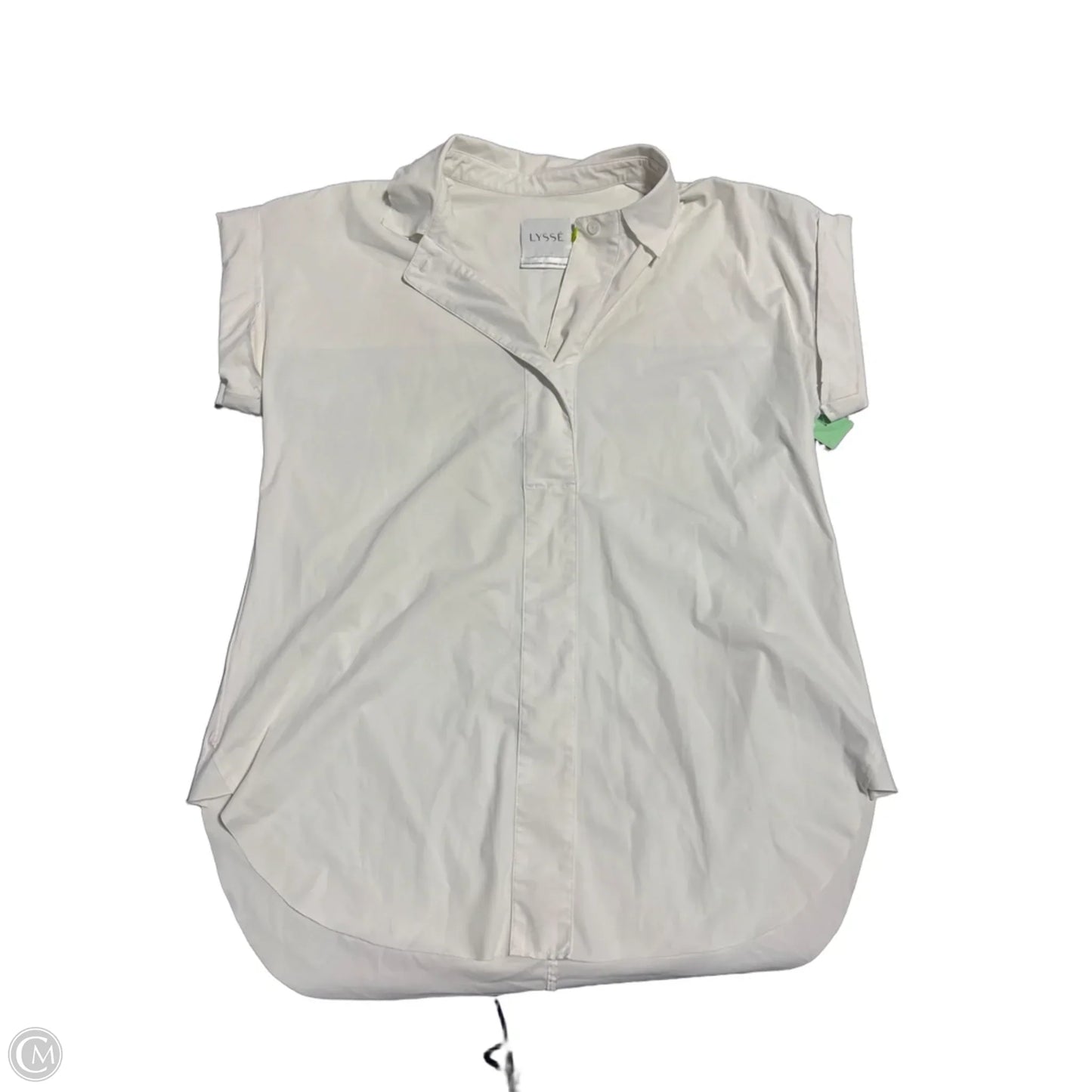 Top Short Sleeve By Lysse In White, Size: S