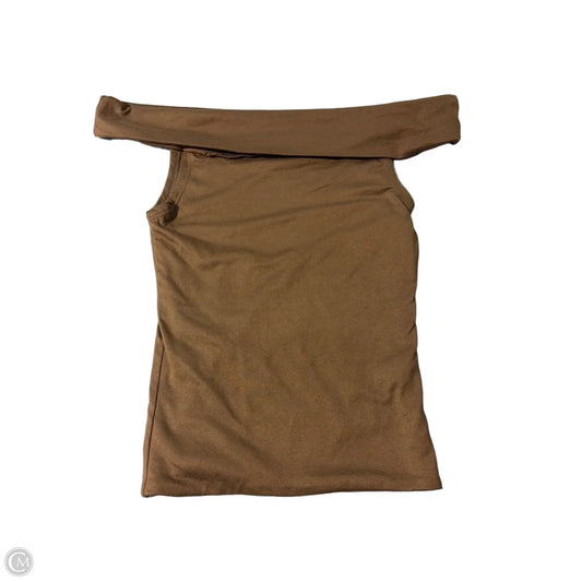 Top Sleeveless By Antistar In Brown, Size: Xs
