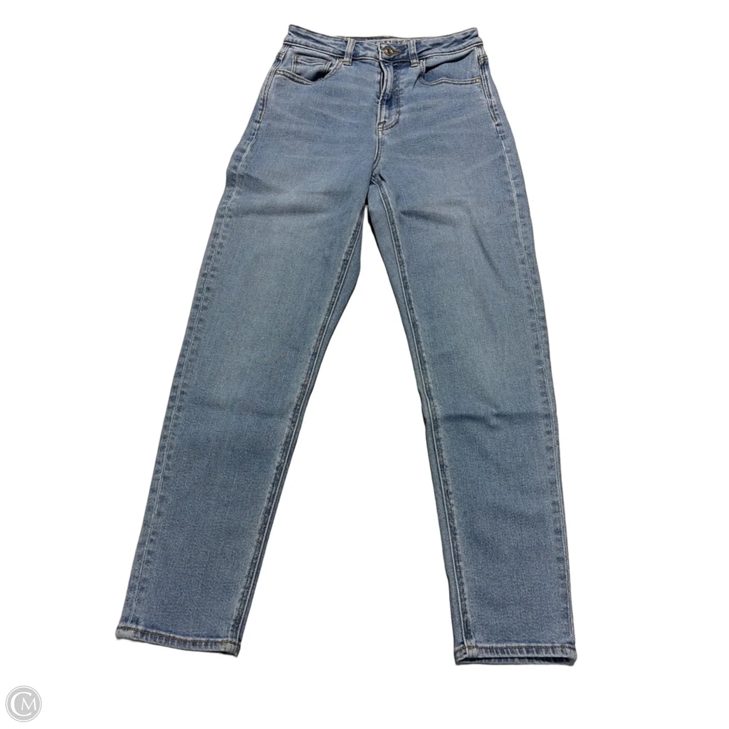 Jeans Straight By American Eagle In Blue Denim, Size: 0