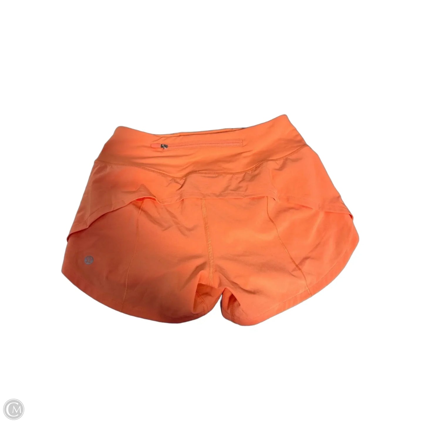Athletic Shorts By Lululemon In Orange, Size: 2