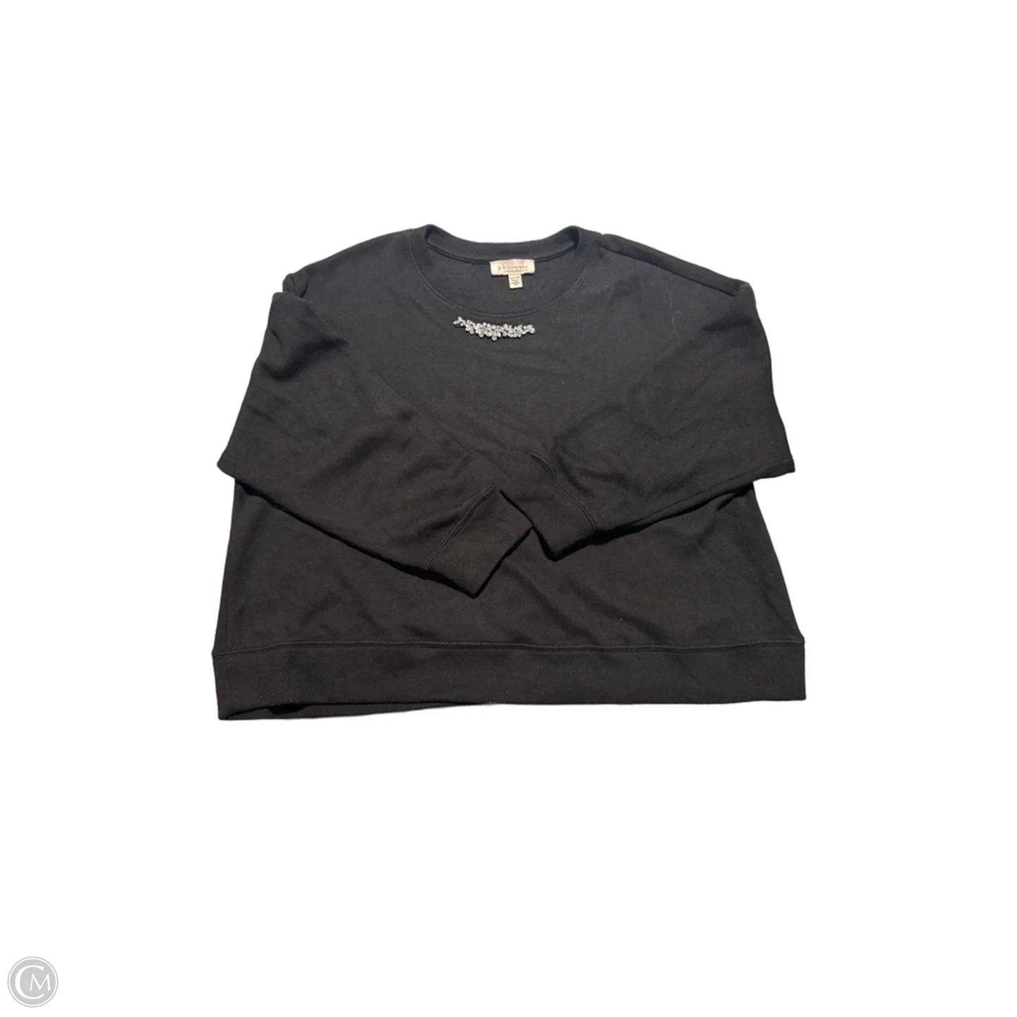 Top Long Sleeve By Philosophy In Black, Size: 3x