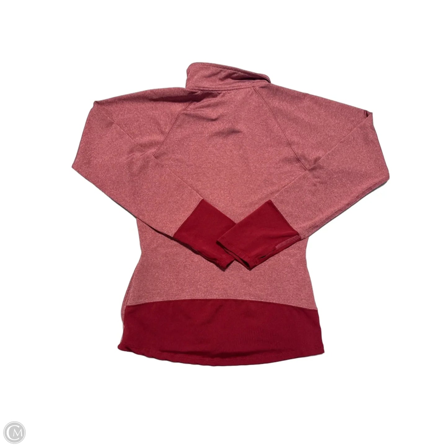 Athletic Top Long Sleeve Collar By Cmc In Red, Size: S