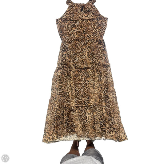 Dress Casual Maxi By Chicos In Animal Print, Size: S