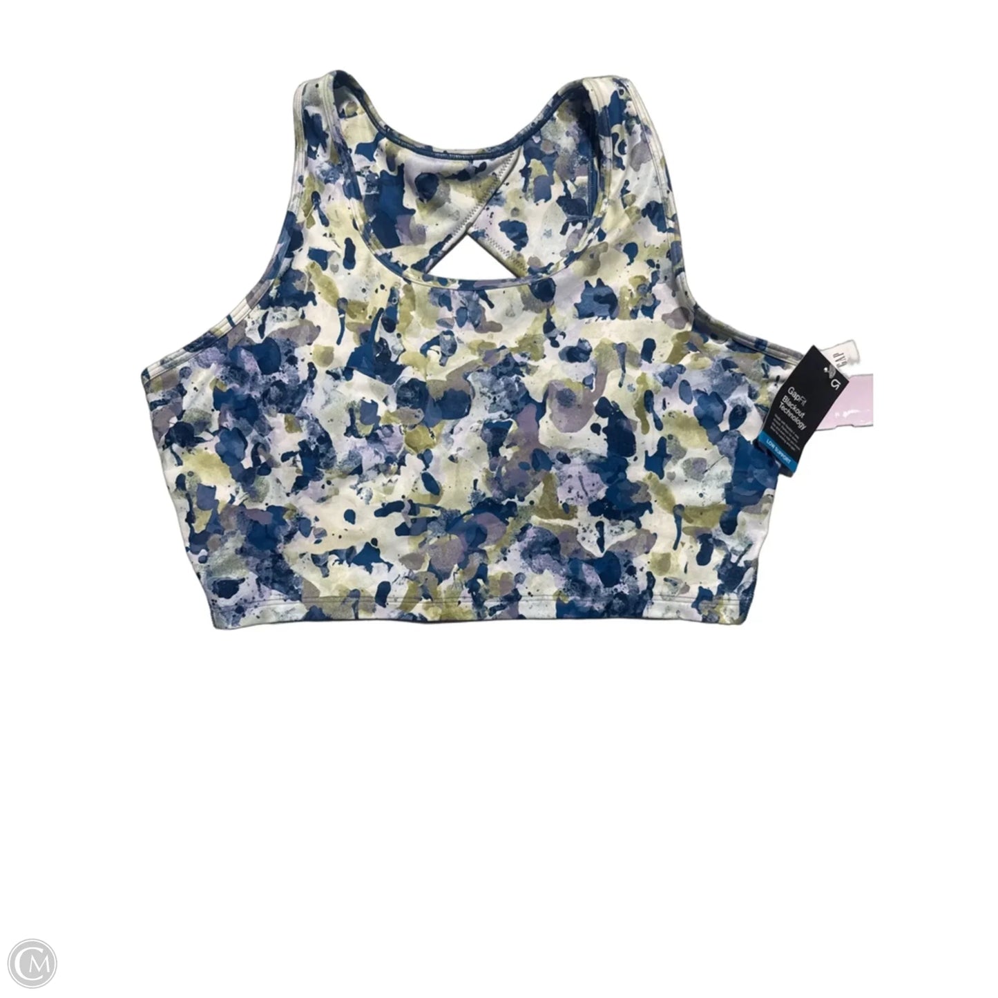 Athletic Tank Top By Gapfit In Blue & Green, Size: L