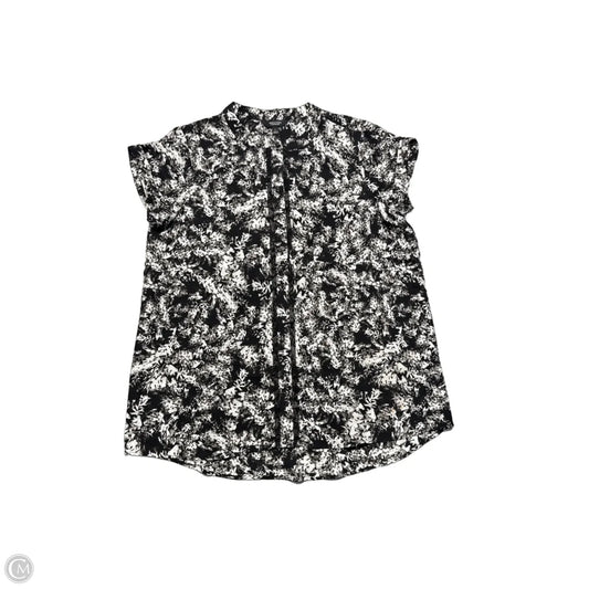 Top Short Sleeve By Simply Vera In Grey, Size: L