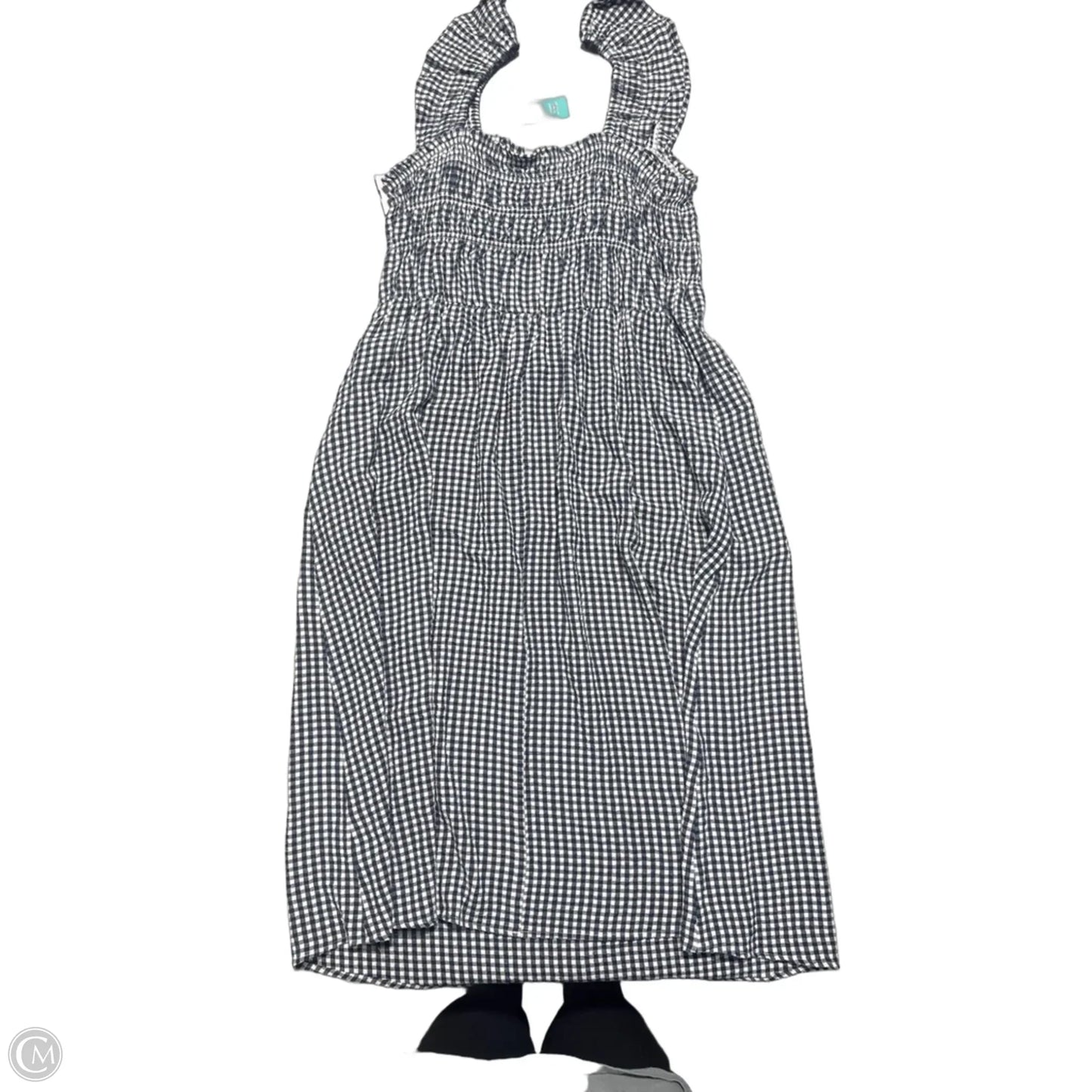 Dress Casual Maxi By Maurices In Blue & White, Size: Xxl