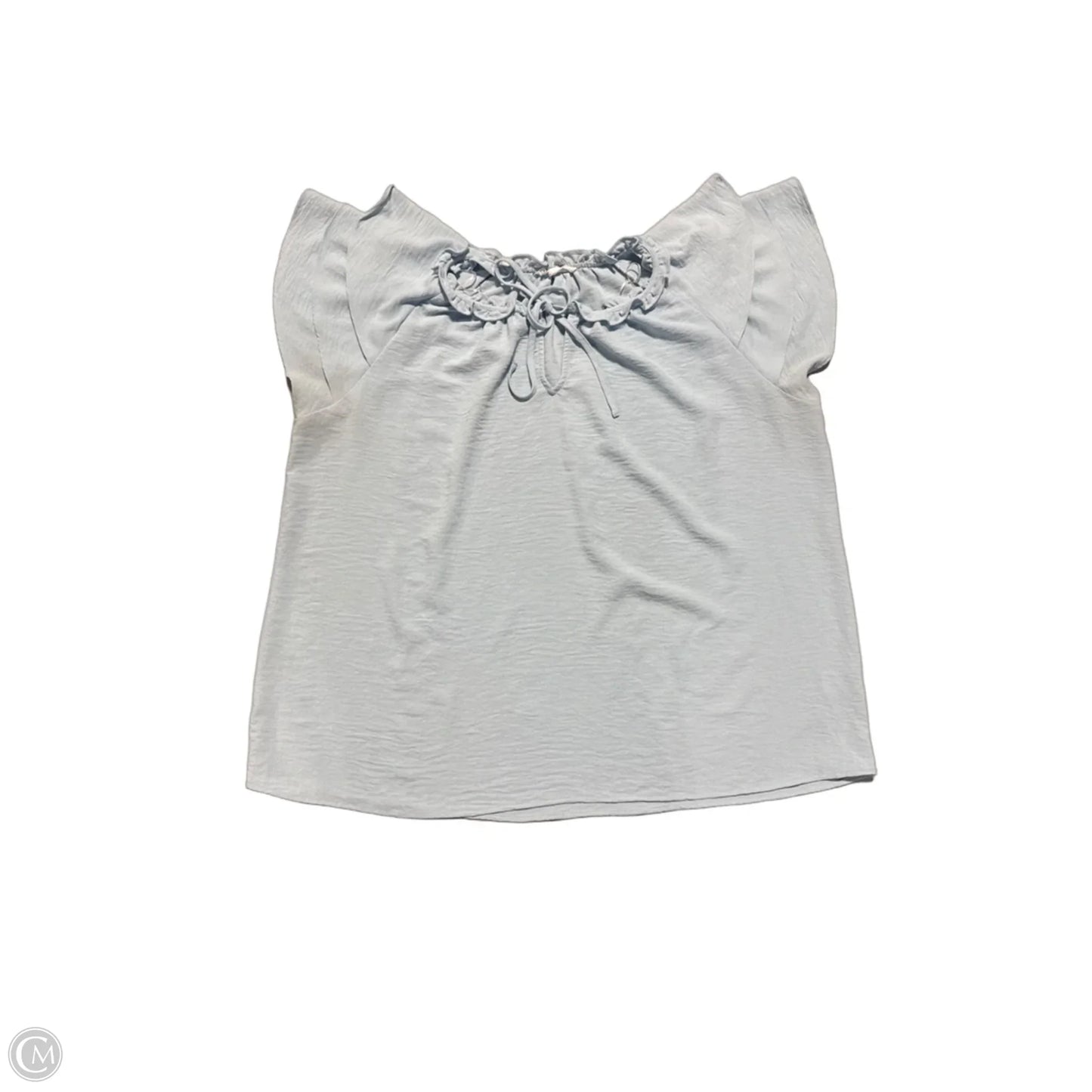 Top Short Sleeve By Cynthia Rowley In Blue, Size: 1x