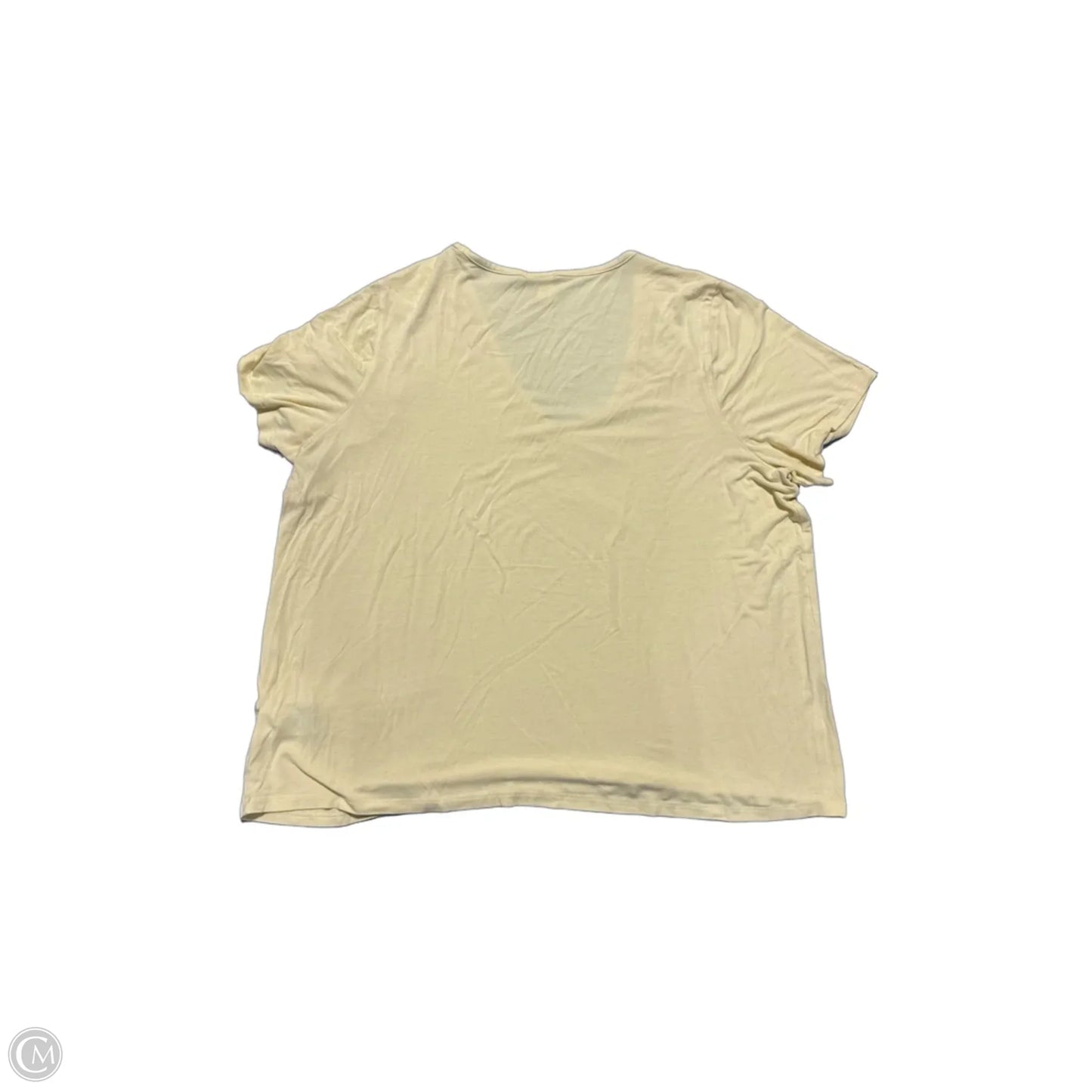 Top Short Sleeve Basic By Old Navy In Yellow, Size: Xl