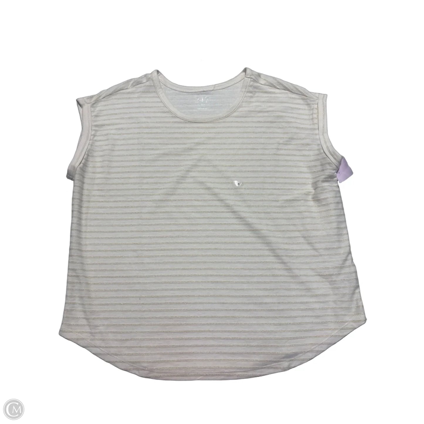 Top Short Sleeve By Maurices In White, Size: Xxl