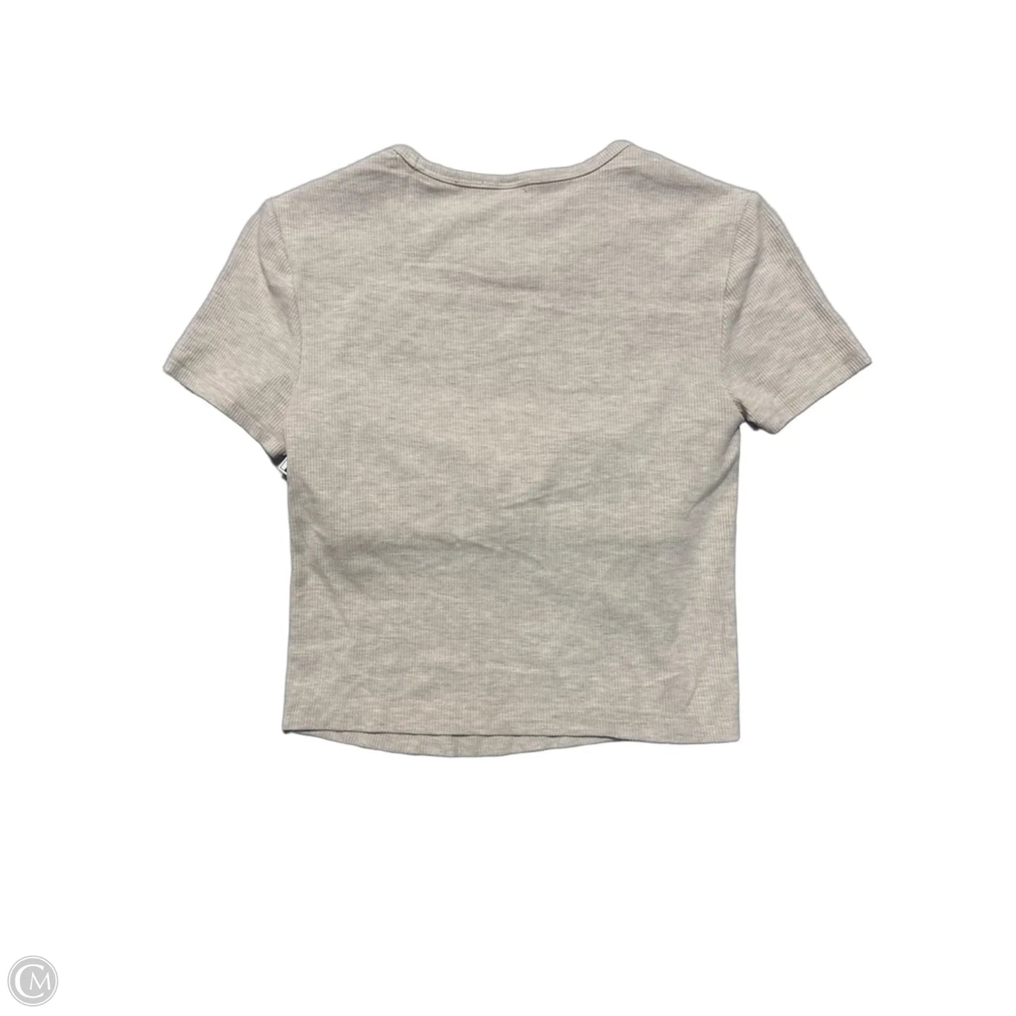 Top Short Sleeve By Yogalicious In Tan, Size: Xs
