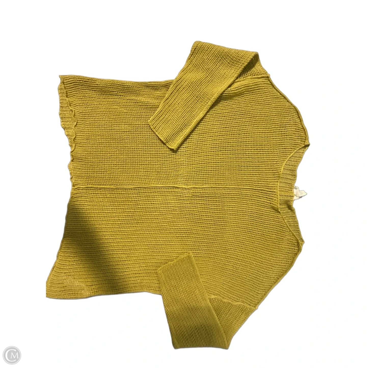 Top 3/4 Sleeve By Eileen Fisher In Yellow, Size: 1x