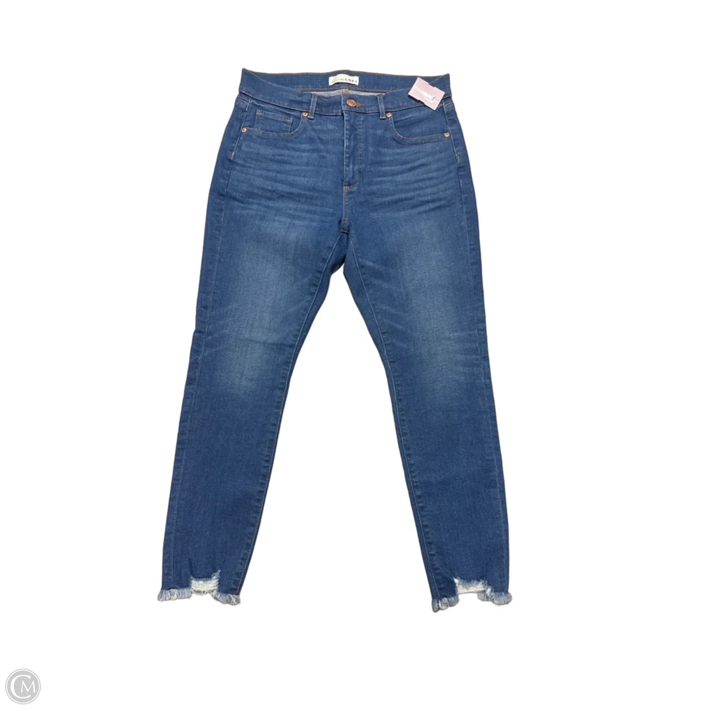 Jeans Skinny By Loft In Blue Denim, Size: 10