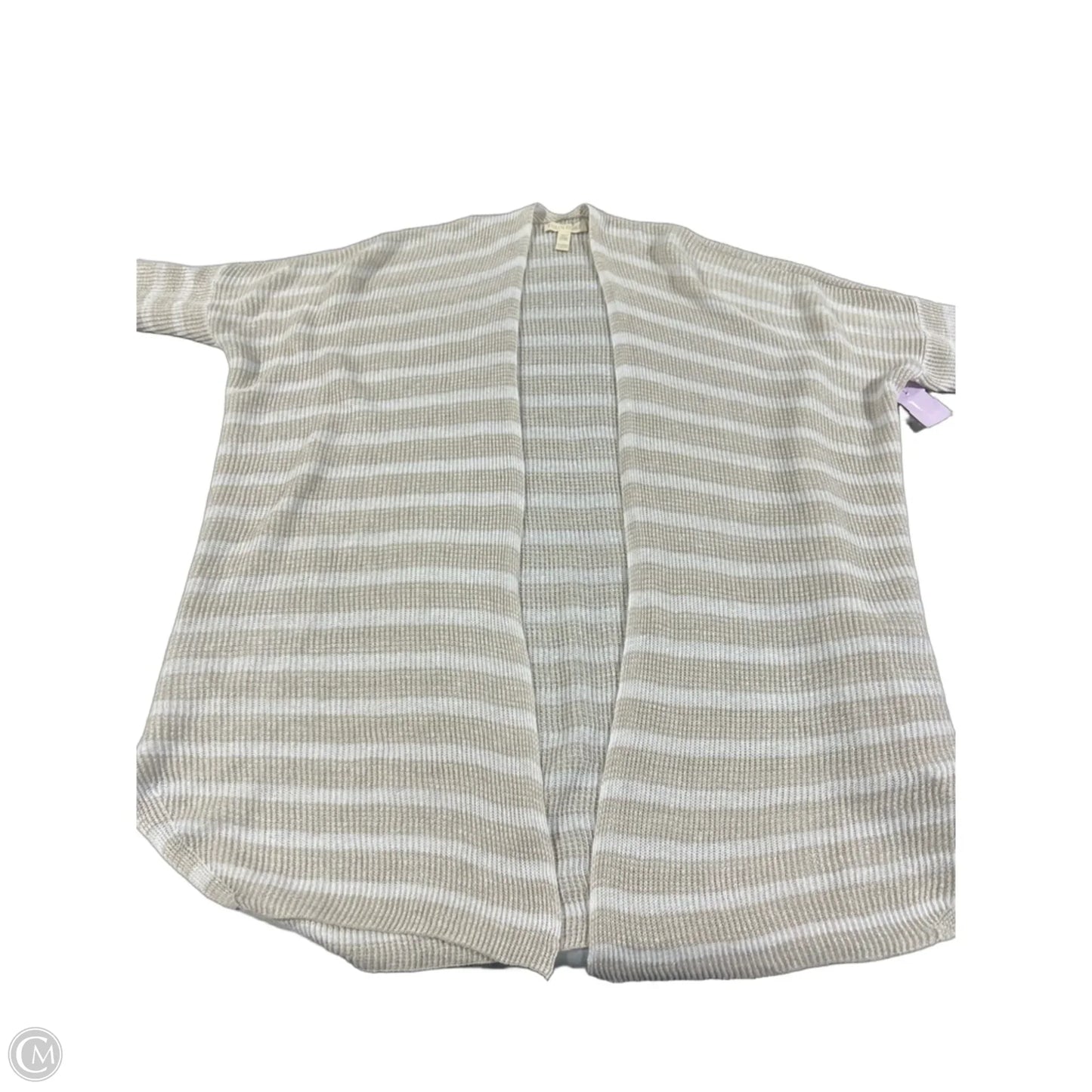 Cardigan By Eileen Fisher In Tan & White, Size: Xs