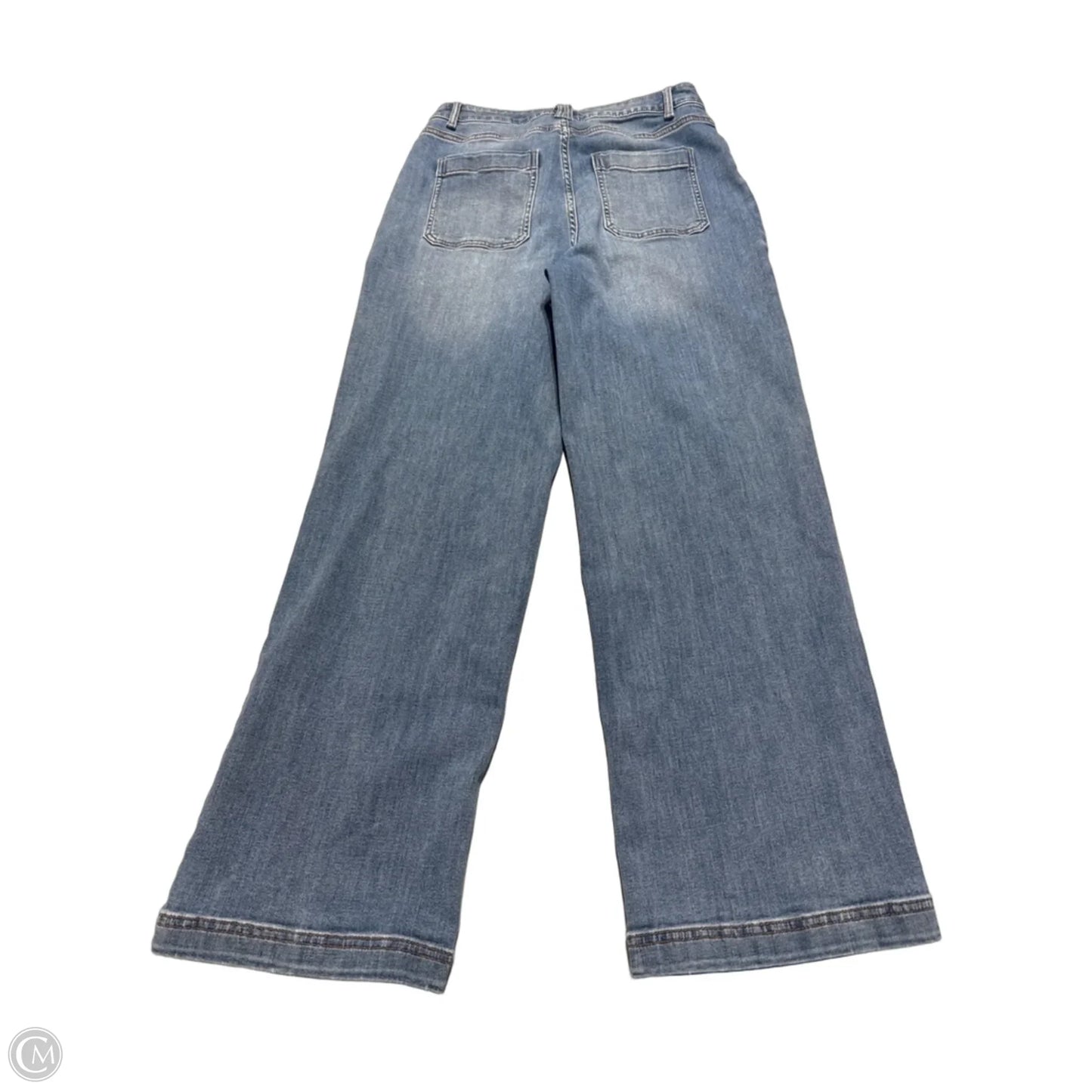 Jeans Wide Leg By J. Jill In Blue Denim, Size: 8