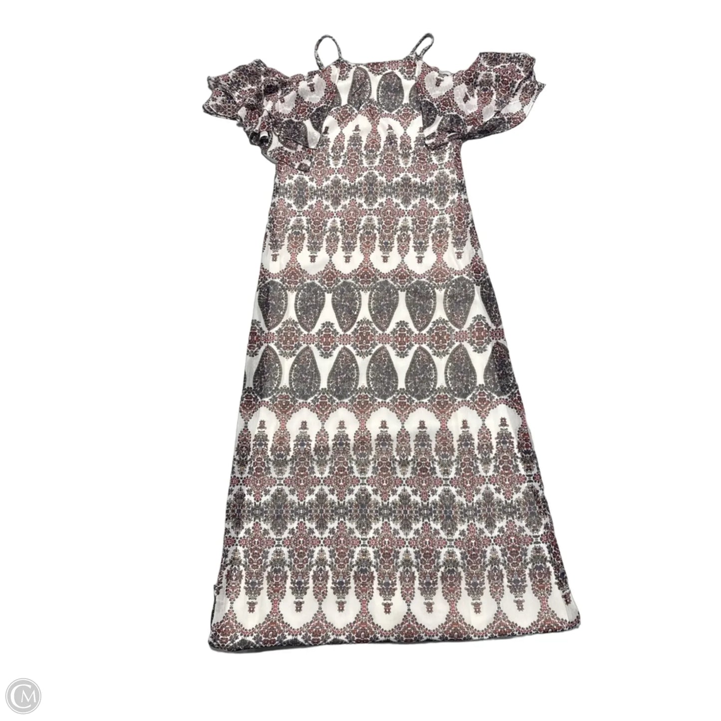 Dress Casual Maxi By Banana Republic In Red & White, Size: S