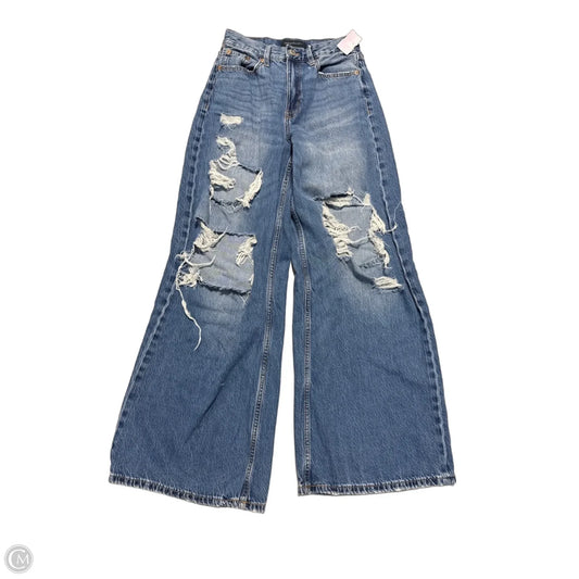Jeans Wide Leg By Aeropostale In Blue Denim, Size: 4