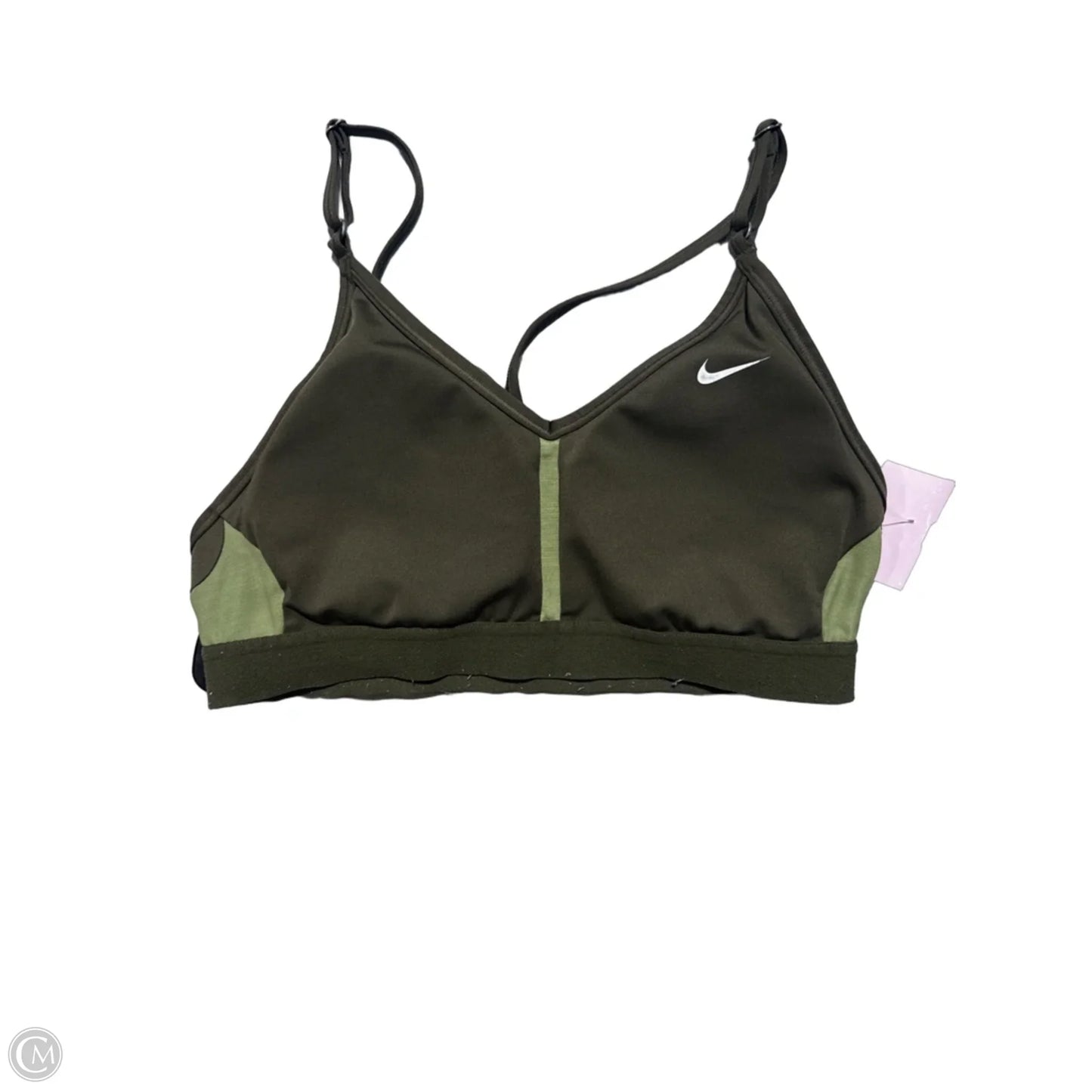 Athletic Bra By Nike In Green, Size: M