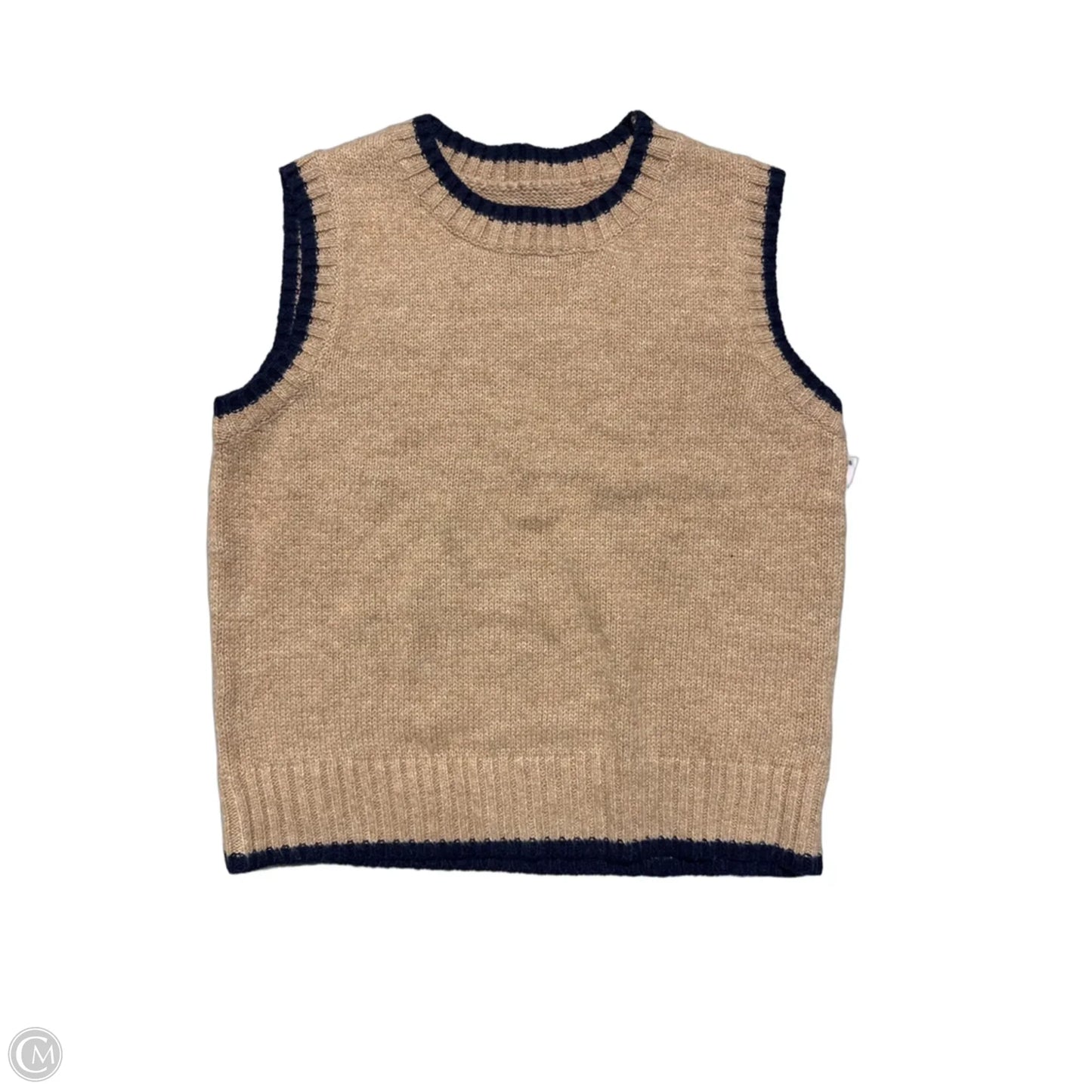 Sweater Short Sleeve By Shein In Tan, Size: S