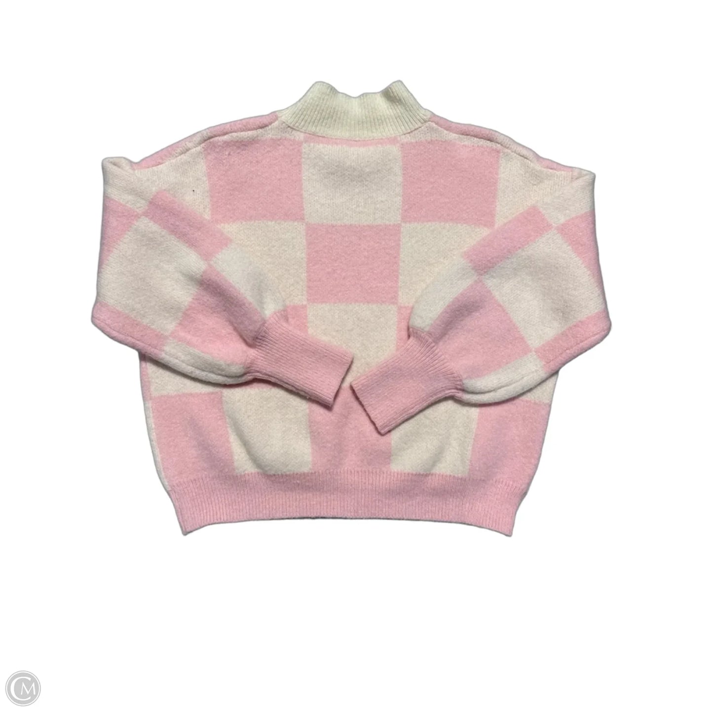 Sweater By Cmc In Pink & White, Size: S