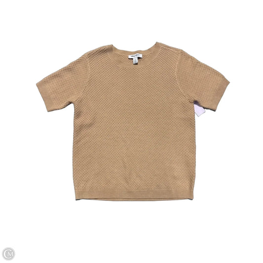 Top Short Sleeve By Nine West In Tan, Size: M