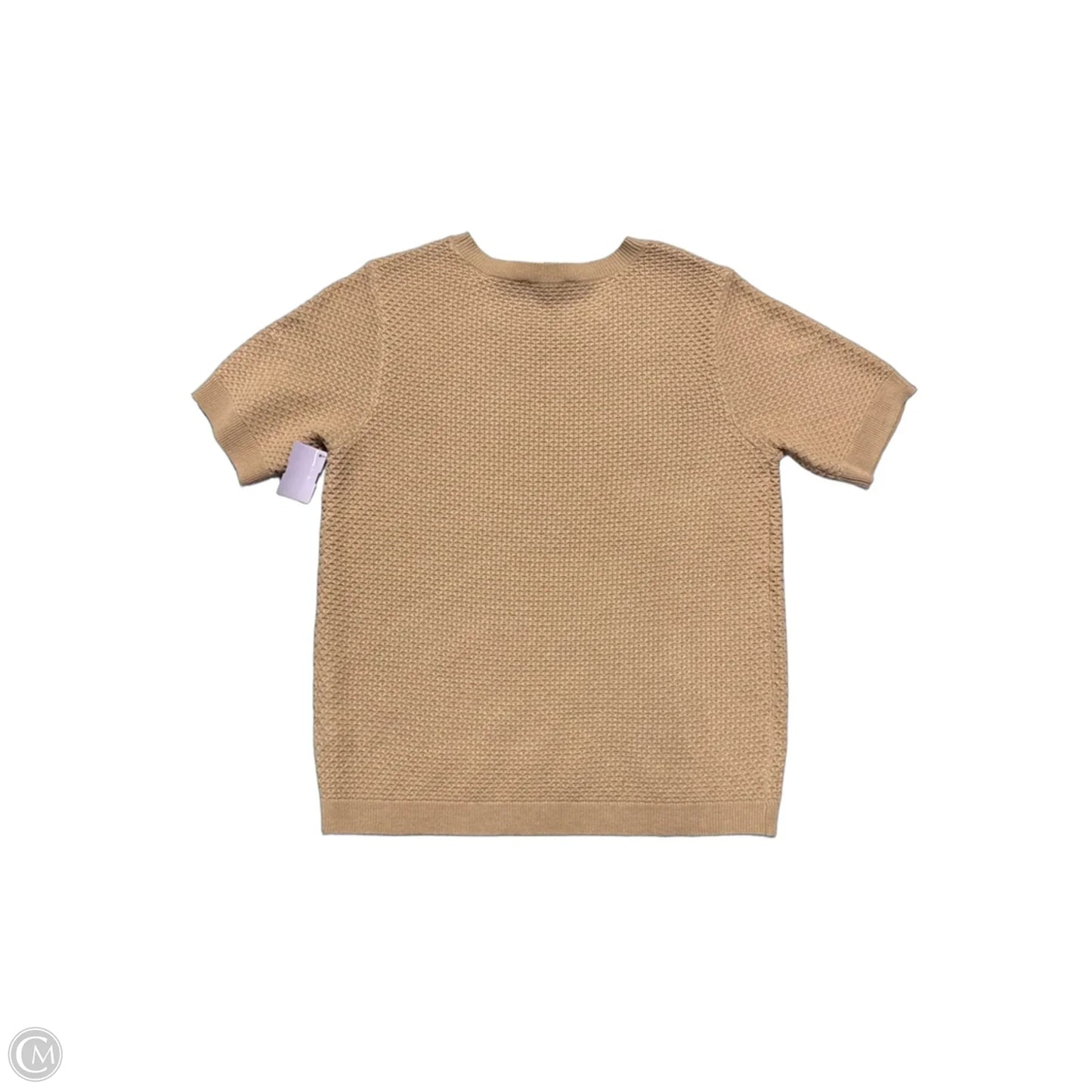 Top Short Sleeve By Nine West In Tan, Size: M