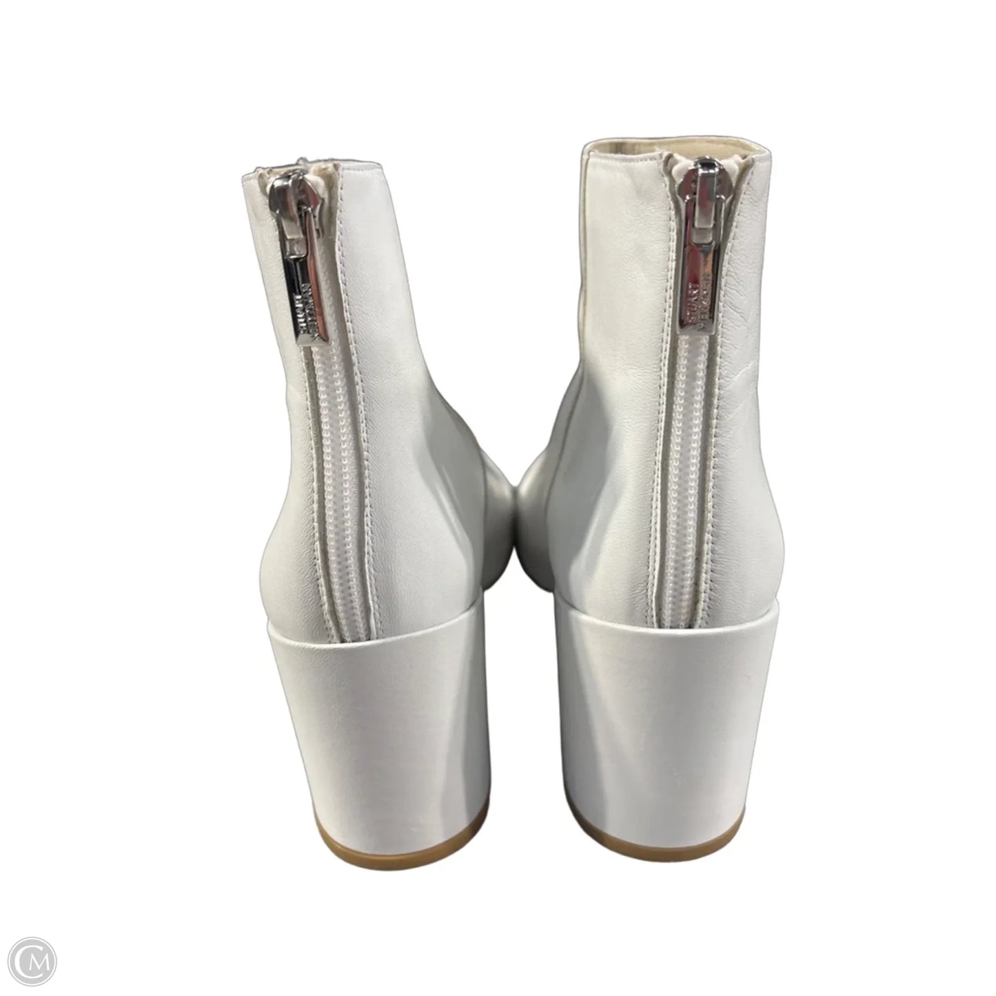 Boots Designer By Stuart Weitzman In White, Size: 8