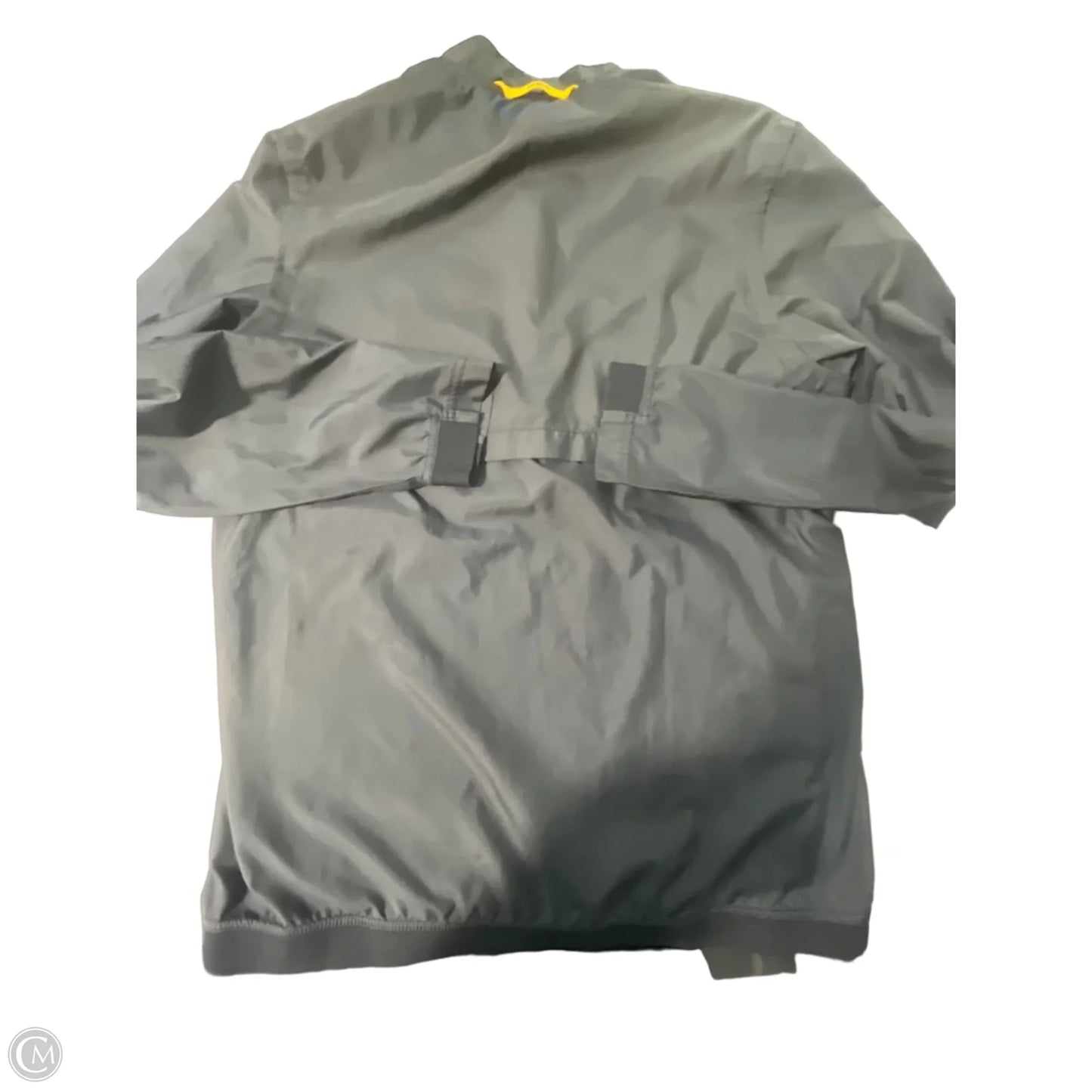 Athletic Jacket By Nike In Grey, Size: M