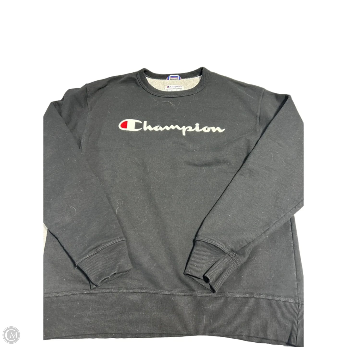 Sweatshirt Crewneck By Champion In Black, Size: L