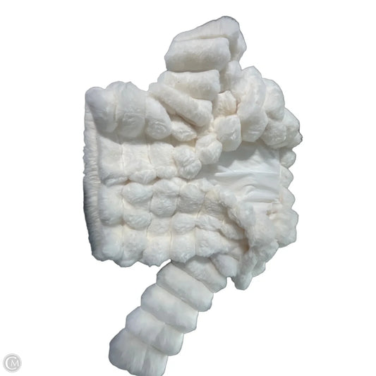 Coat Faux Fur & Sherpa By Shein In White, Size: S